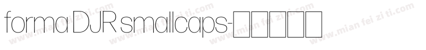 forma DJR smallcaps字体转换